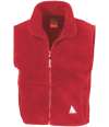 RS37B R37J/Y Result Kids/Youths Polartherm™ Fleece Bodywarmer Red colour image